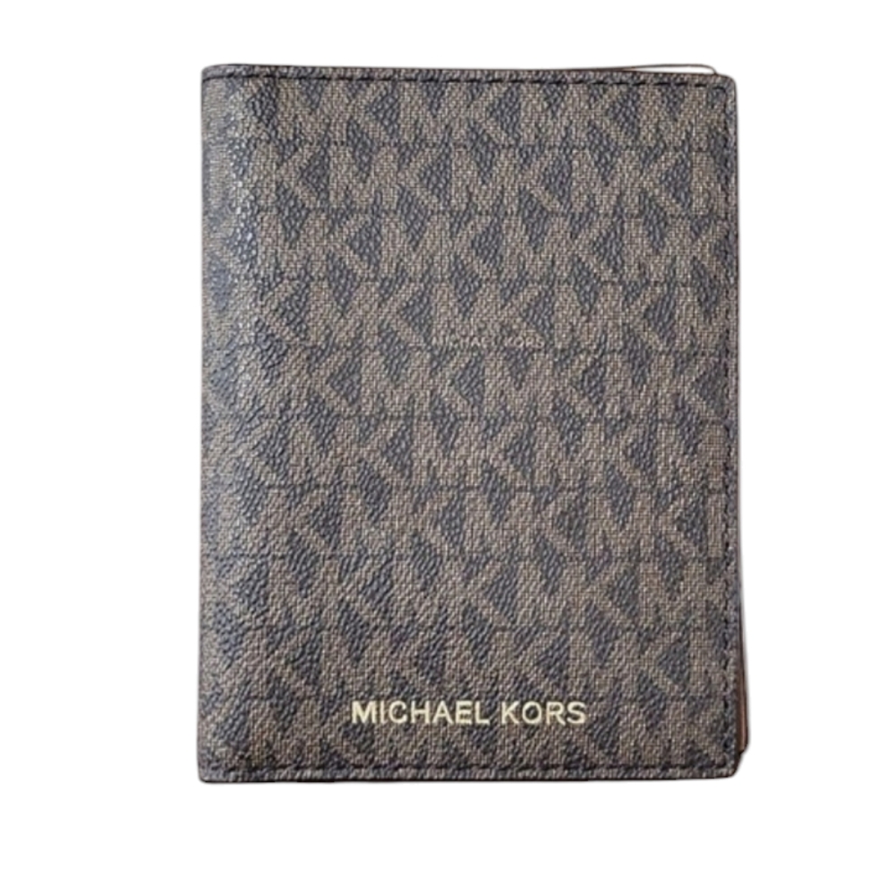 Michael Kors Jet Set Logo Passport Wallet EUC